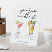 Handtekening Mocktails Cranberry Cutie Piña Colada Reclamebord Met Voetstuk (Insitu)