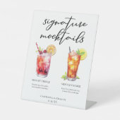Handtekening Mocktails Shirley Temple Arnold Palme Reclamebord Met Voetstuk (Voorkant)