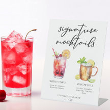 Handtekening Mocktails Zomer Drankjes Trouwmenu