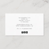 Handtekening modern Nail Salon-fotoscript Visitekaartje (Achterkant)