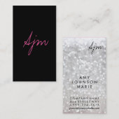 Handtekening Monogram 2 / Bokeh Visitekaartje (Voorkant / Achterkant)