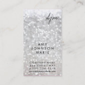 Handtekening Monogram 2 / Bokeh Visitekaartje (Achterkant)