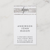 Handtekening Monogram 2 / Goud 2 Visitekaartje (Achterkant)