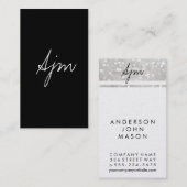 Handtekening Monogram 2 / Goud Visitekaartje (Voorkant / Achterkant)