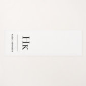 Handtekening Monogram Eenvoudig Modern Chic Monogr Yogamat (Voorkant (horizontaal))