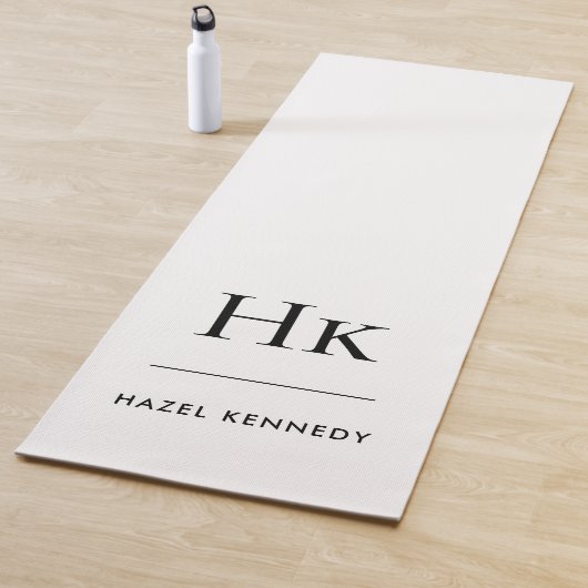 Handtekening Monogram Eenvoudig Modern Chic Monogr Yogamat (In situ)