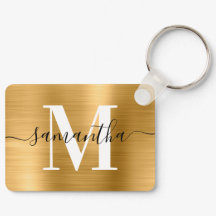 Handtekening Monogram Gold Foil Fotorechthoek