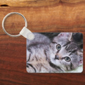 Handtekening Monogram Gold Foil Fotorechthoek Sleutelhanger (Achterkant)