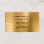 Handtekening Monogram Gold Shimmer Visitekaartje (Achterkant)