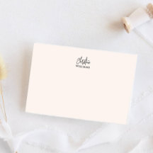 Handtekening Monogram Handgeschreven Script Blush 