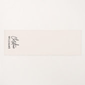 Handtekening Monogram Handgeschreven Script Blush  Yogamat (Voorkant (horizontaal))