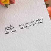 Handtekening Monogram Handgeschreven Script Blush  Zelfinktende Stempel