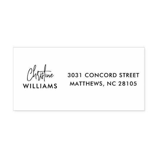 Handtekening Monogram Handgeschreven Script Blush  Zelfinktende Stempel (Design)