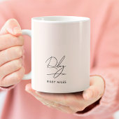 Handtekening Monogram Modern Elegant Classic Koffiemok