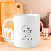 Handtekening Monogram Modern Elegant Classic Koffiemok