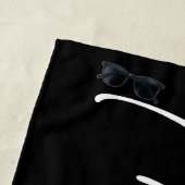 Handtekening MR Strandlaken, zwart en wit, minimaa Strandlaken (In situ)