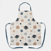 Handtekening naadloos patroon met planken schort (Voorkant)