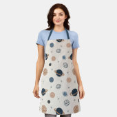 Handtekening naadloos patroon met planken schort (Gedragen)