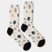 Handtekening naadloos patroon met planken sokken (Rechts)