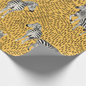 Handtekening naadloos patroon zonder Zebra met lij Cadeaupapier (Hoek)