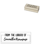 Handtekening Naam Boekenbibliotheek Rubberstempel (Gestempeld)