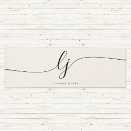 Handtekening Naam Eenvoudige Calligrafie Script Mo Yogamat