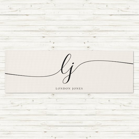 Handtekening Naam Eenvoudige Calligrafie Script Mo Yogamat