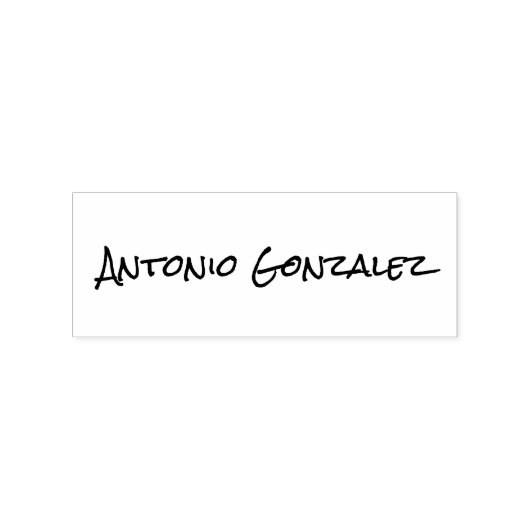 Handtekening Naam Rubber Stempel (Afrduk)