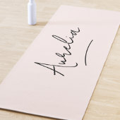 Handtekening Naam Simple Minimal Blush Pink Yoga M Yogamat