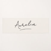 Handtekening Naam Simple Minimal Modern Yoga Mat (Voorkant (horizontaal))