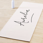 Handtekening Naam Simple Minimal Modern Yoga Mat