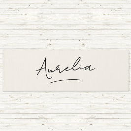 Handtekening Naam Simple Minimal Modern Yoga Mat