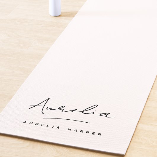 Handtekening Naam Simple Modern Minimalistische Yo Yogamat