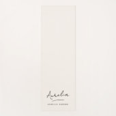 Handtekening Naam Simple Modern Minimalistische Yo Yogamat (Voorkant)