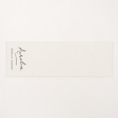 Handtekening Naam Simple Modern Minimalistische Yo Yogamat (Voorkant (horizontaal))