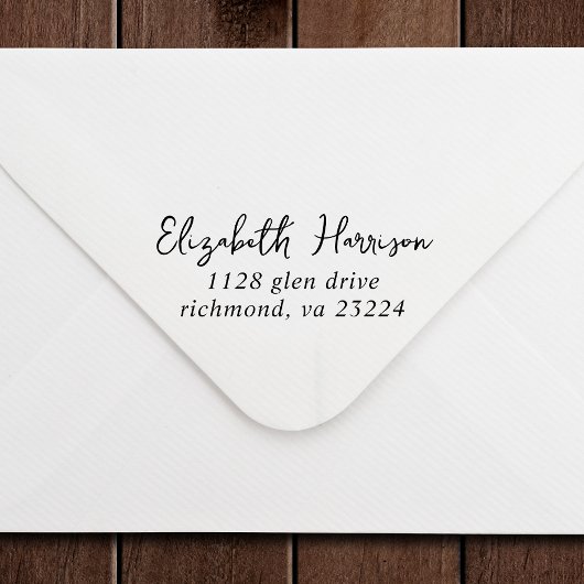 Handtekening Naam Terugkeeradres Zelfinktende Stempel