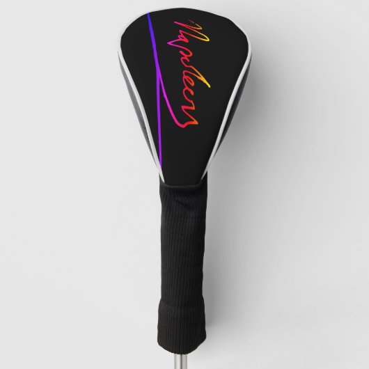 Handtekening Neon Napoleon Golfheadcover (Voorkant)
