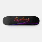 Handtekening Neon Napoleon Persoonlijk Skateboard (Horizontaal)