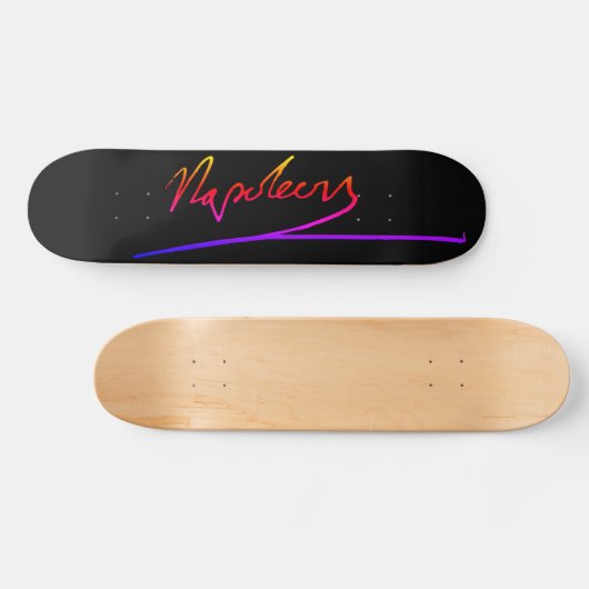Handtekening Neon Napoleon Persoonlijk Skateboard (Horizontaal)