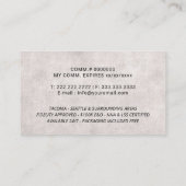 Handtekening notarisagent handtekening Elegant Bla Visitekaartje (Achterkant)