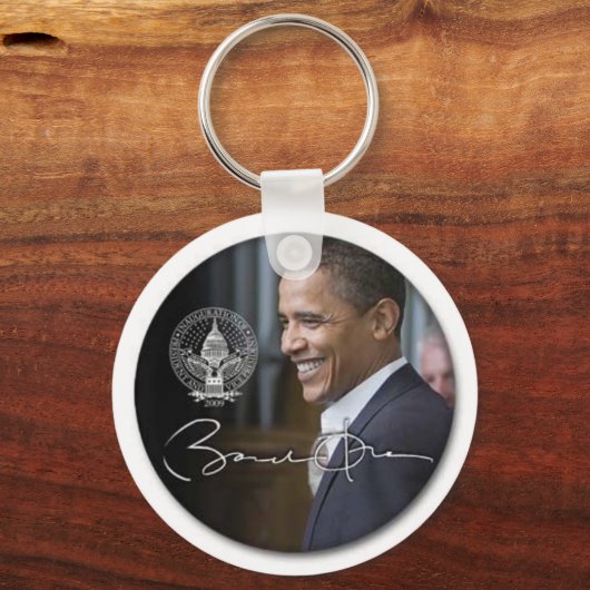 Handtekening Obama Sleutelhanger (Voorkant)