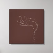 Handtekening ontwerplijn canvas afdruk (Voorkant)