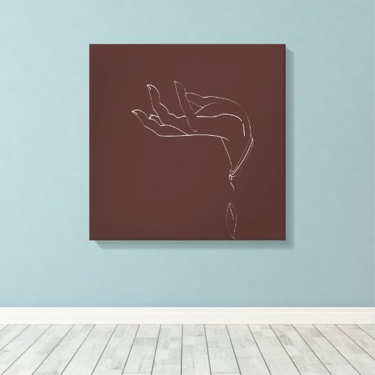 Handtekening ontwerplijn canvas afdruk (Insitu (Houten vloer))