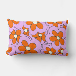 Handtekening Oranje en roze ventilatorontwerp Kussen