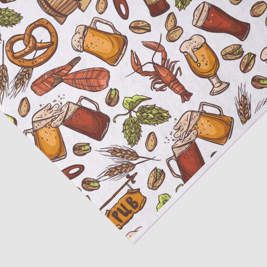 Handtekening: patroon met binnenzijde en snacks tissuepapier (Detail)