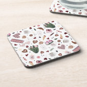 Handtekening patroon Valentijn Bier Onderzetter (Linkerzijde)