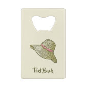 Handtekening Pet Geel Creditkaart Flessenopener (Achterkant)