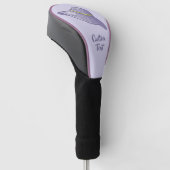 Handtekening Pet Lila Golfheadcover (Schuin)