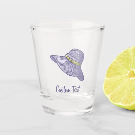 Handtekening Pet Lila Shot Glas (Voorkant)
