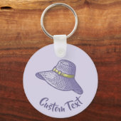 Handtekening Pet Lila Sleutelhanger (Voorkant)